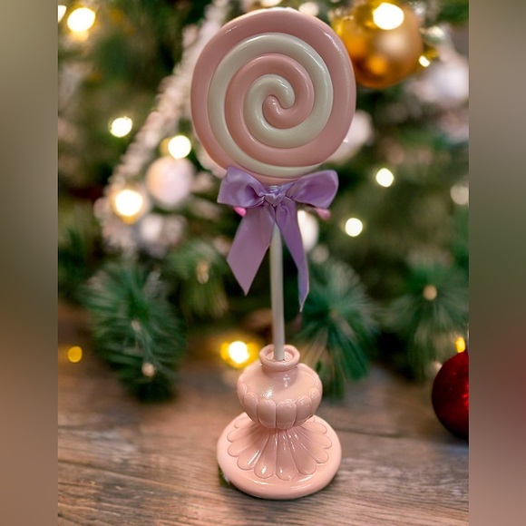 Pink and White Lollipop Decoration - Picture 1 of 2